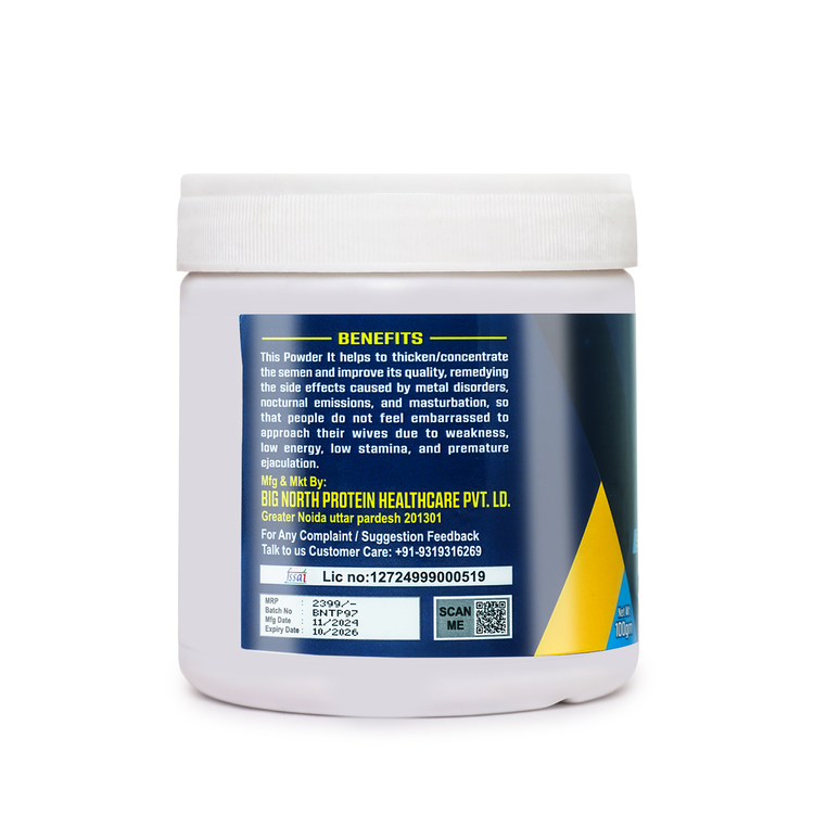 BNP Testo Power for Men, Stamina, Energy and Strength Supplement, 100g (Unflavoured)