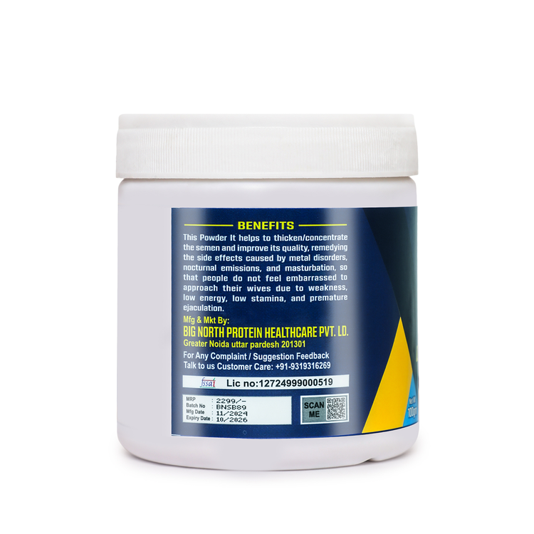 BNP sperm booster for man x Powder, 100gm, Energy Booster, Powerful Health Tonic, Supports