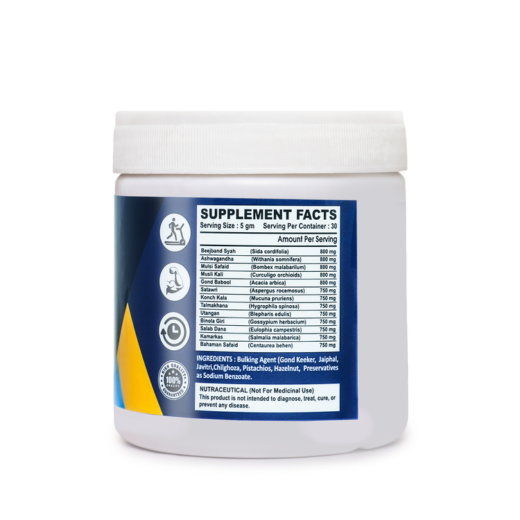 BNP Testo Power for Men, Stamina, Energy and Strength Supplement, 100g (Unflavoured)