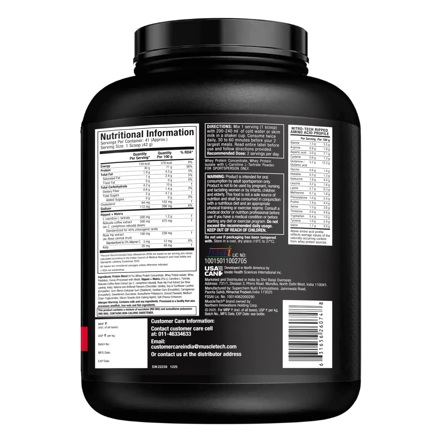 MuscleTech Nitrotech Ripped