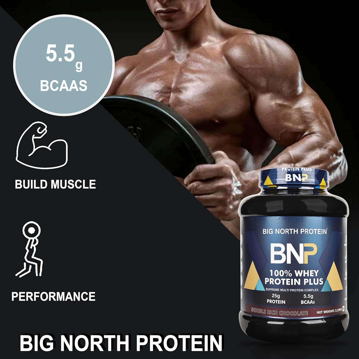 BNP 100% Whey Protein Plus Double Rich Chocolate