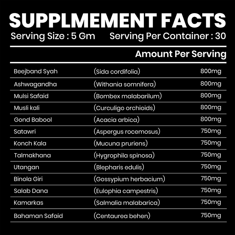 BNP sperm booster for man x Powder, 100gm, Energy Booster, Powerful Health Tonic, Supports